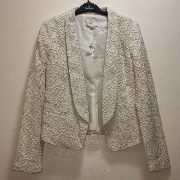 🆕Ann Taylor LOFT lace blazer - Picture 6 of 8